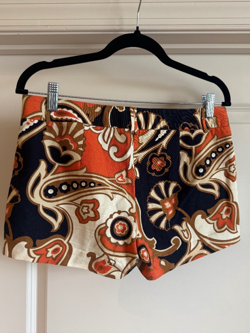 J Crew Vintage Paisley City Fit Shorts